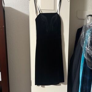 Black Velvet Mini Dress